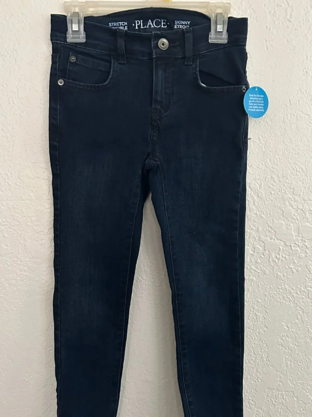 Navy Dark Wash Children’s Place Stretch Skinny Jeans